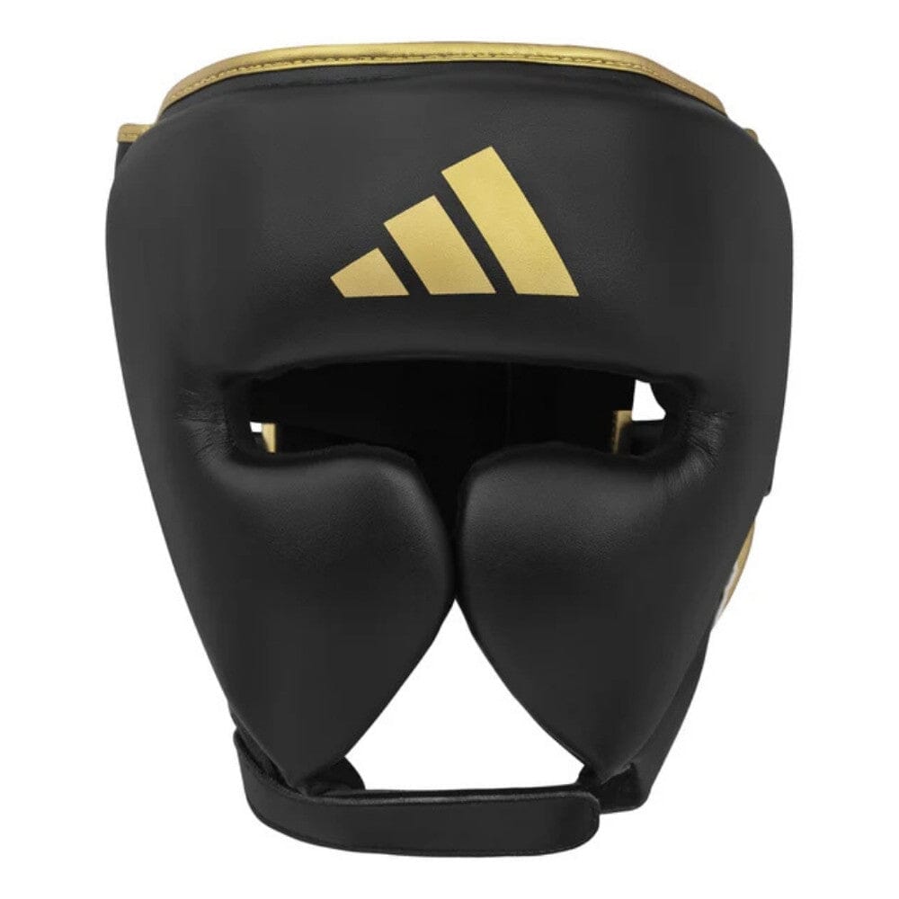 Adidas Adistar Pro Head Guard Black/Gold Head Guards Adidas Black/Gold Small 