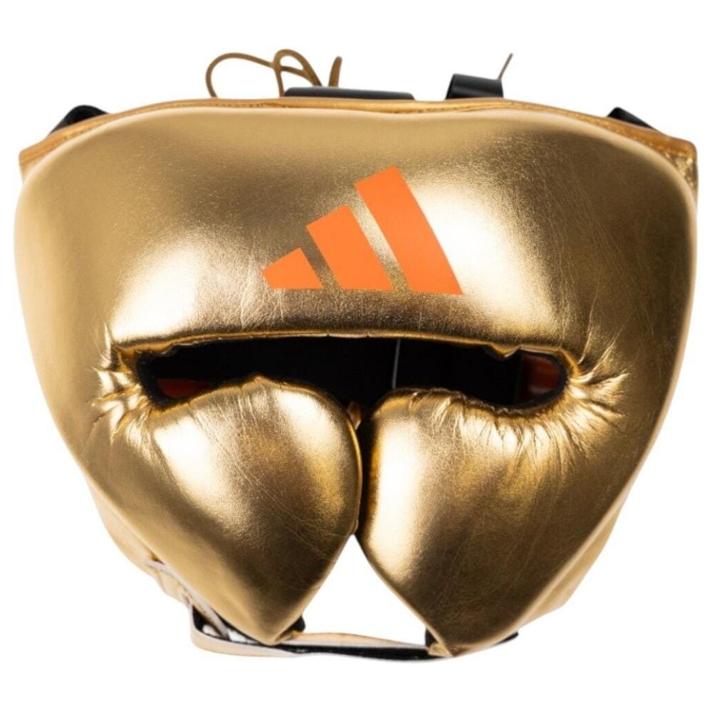 Adidas Adistar Pro Limited Editon Head Guard Orange/Gold/Khaki Head Guards Adidas Orange/Gold/Khaki Small 