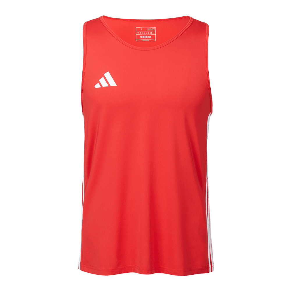 Adidas IBA Mens Boxing Singlet Boxing Tops Adidas Red X Small 