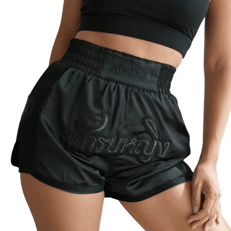 Athena Artemisia Black Muay Thai Shorts