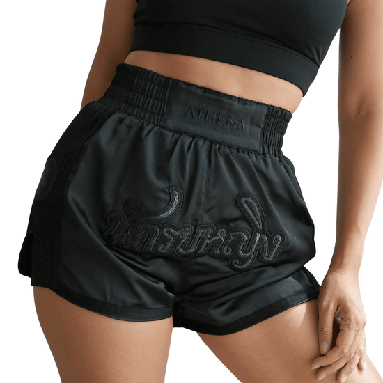 Athena Artemisia Muay Thai Shorts Muay Thai Shorts Athena Black/Black X Small 