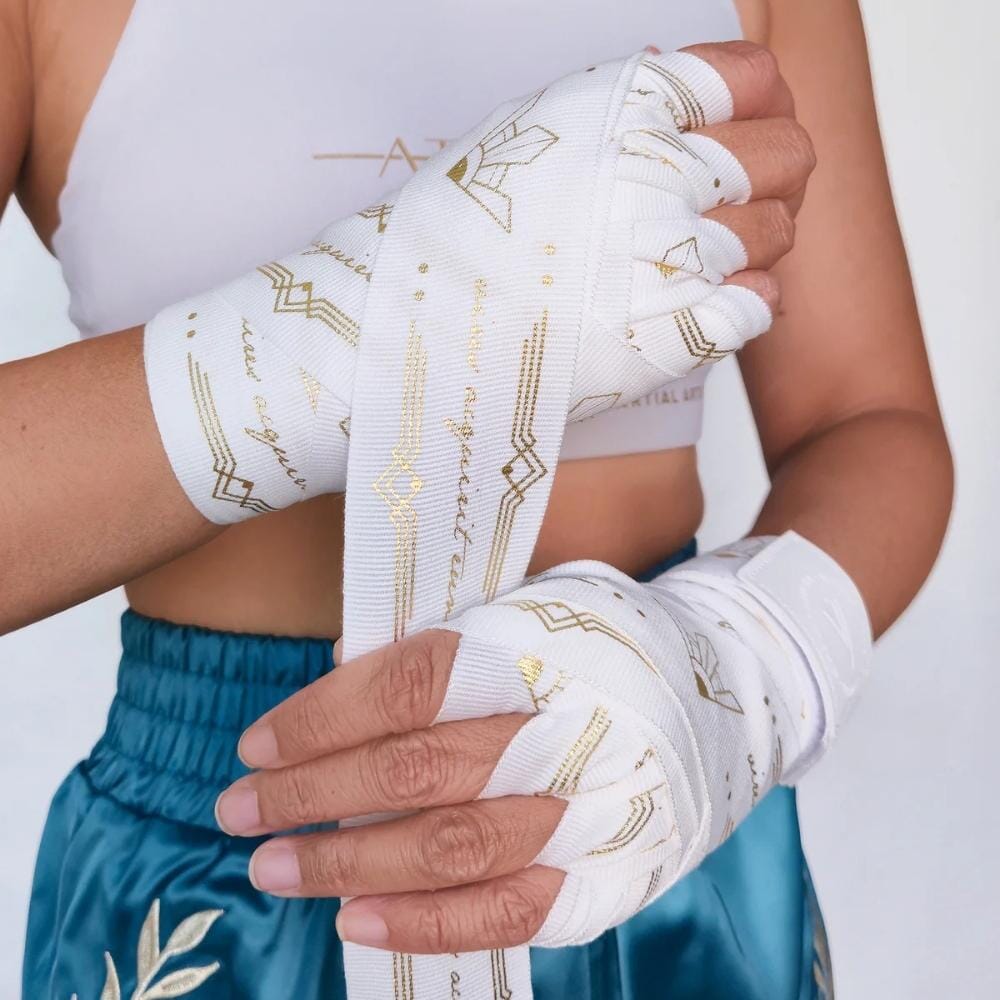 Athena Diana Hand Wraps White/Gold Hand Wraps Athena 