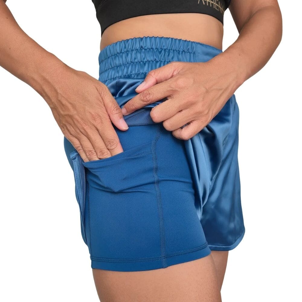 Athena Enyo Muay Thai Shorts Cerulean Muay Thai Shorts Athena 