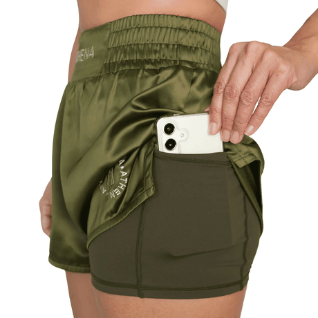Athena Enyo Khaki Muay Thai Shorts Muay Thai Shorts Athena 