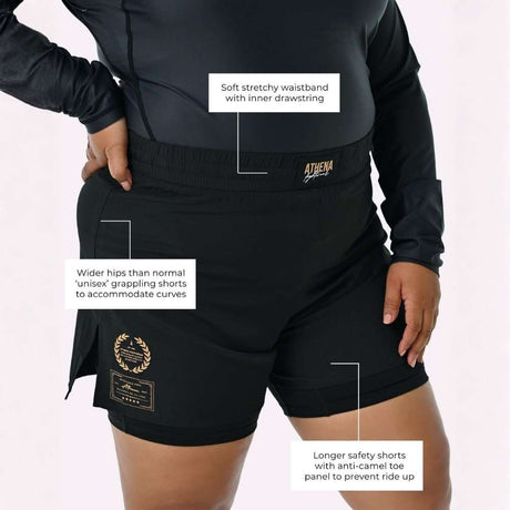 Athena Grappling Shorts Black