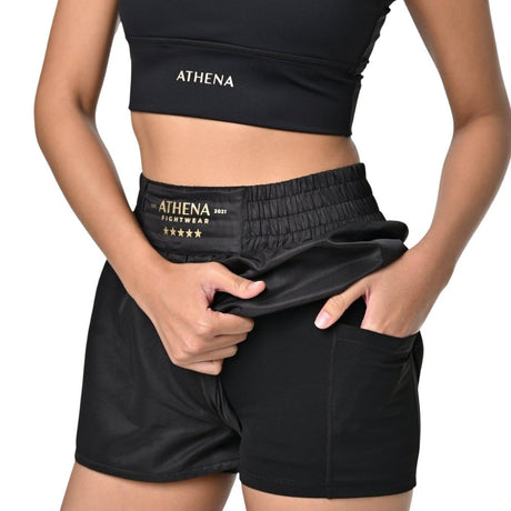 Athena Hera Boxing Shorts Black