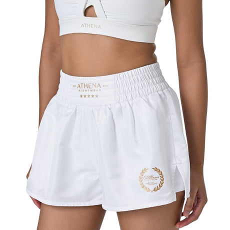 Athena Hera Boxing Shorts Vintage White