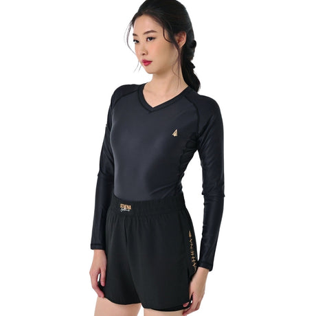 Athena Lua Nogi Rashguard V2 Black/Dijon