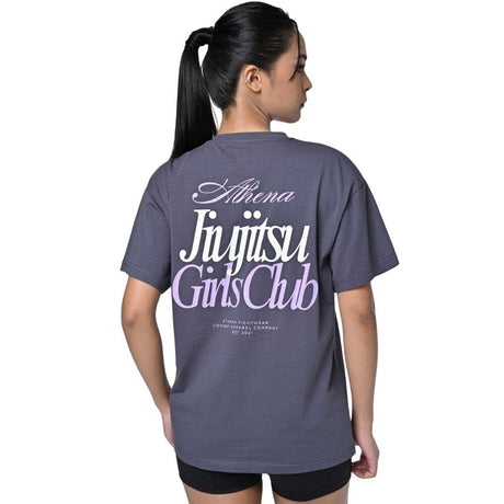 Athena Mila Jiujitsu Oversized Graphic Tee Storm Grey T-Shirts Athena Storm Grey Small 