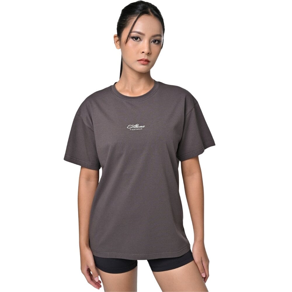 Athena Mila Muay Thai Oversized Graphic Tee Black Coffee T-Shirts Athena 