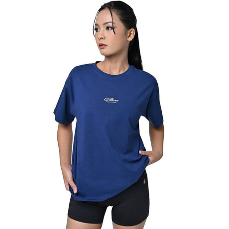 Athena Mila Taekwondo Oversized Graphic Tee Navy T-Shirts Athena 
