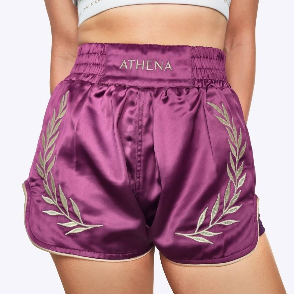 Athena Plum Muay Thai Shorts Muay Thai Shorts Athena Purple X Small 