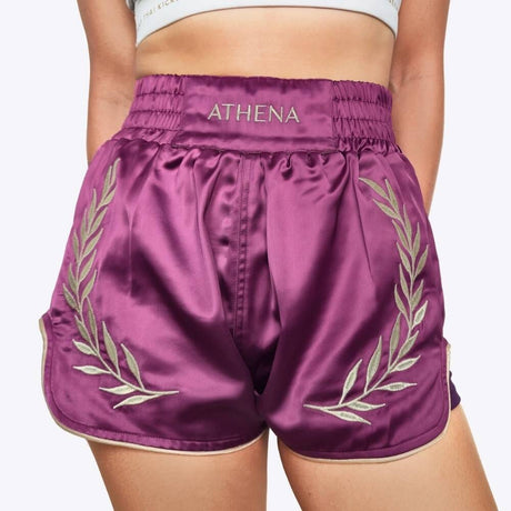 Athena Plum Muay Thai Shorts Muay Thai Shorts Athena Purple X Small 
