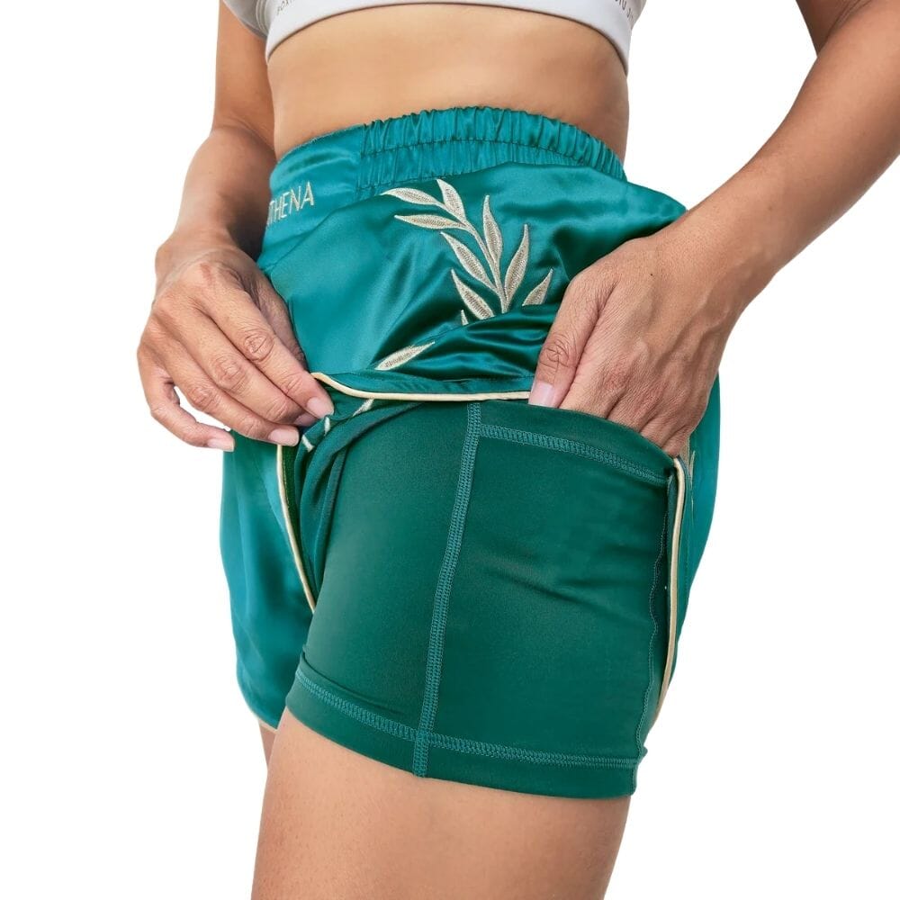 Athena Teal Muay Thai Shorts Muay Thai Shorts Athena Teal X Small 