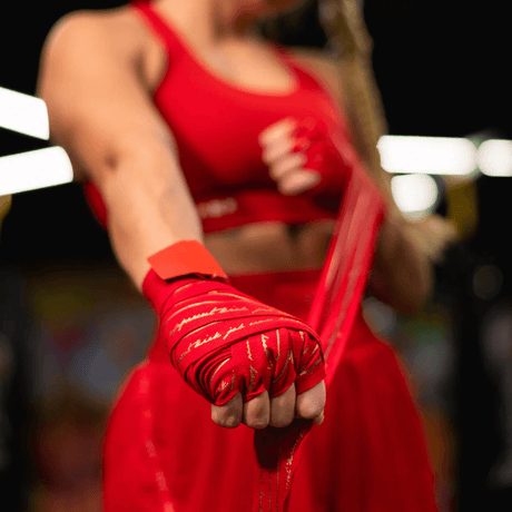 Athena Nerio Red/Gold Handwraps Hand Wraps Athena 