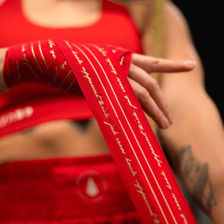 Athena Nerio Red/Gold Handwraps Hand Wraps Athena 