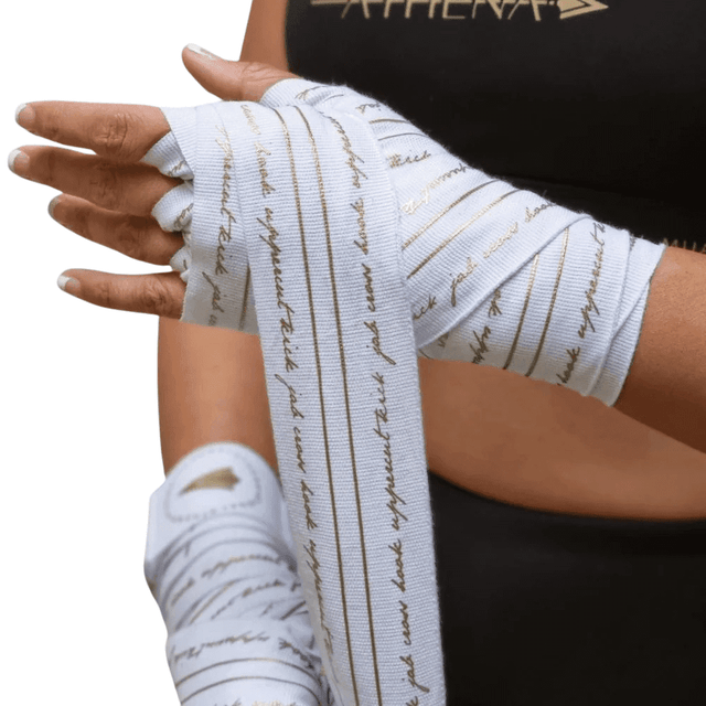 Athena Nerio White/Gold Handwraps Hand Wraps Athena 