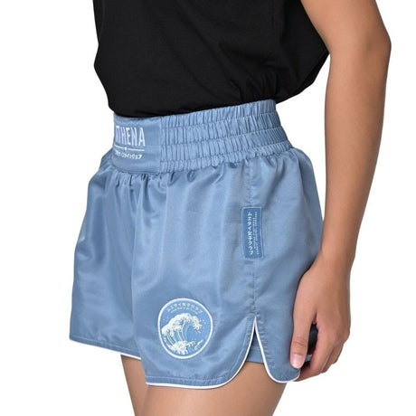 Athena Ryoko Muay Thai Shorts Ash Blue Muay Thai Shorts Athena 