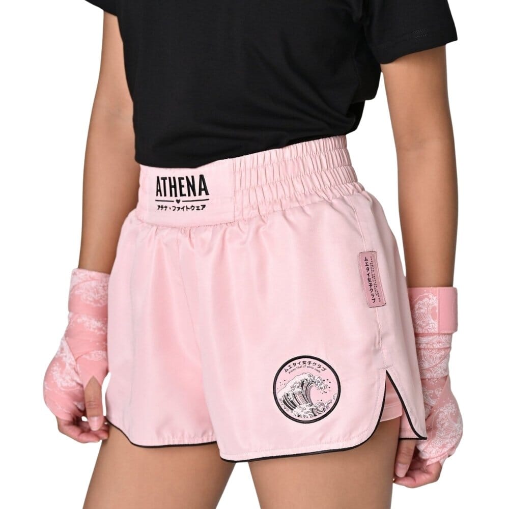 Athena Ryoko Muay Thai Shorts Pink/Black Muay Thai Shorts Athena 