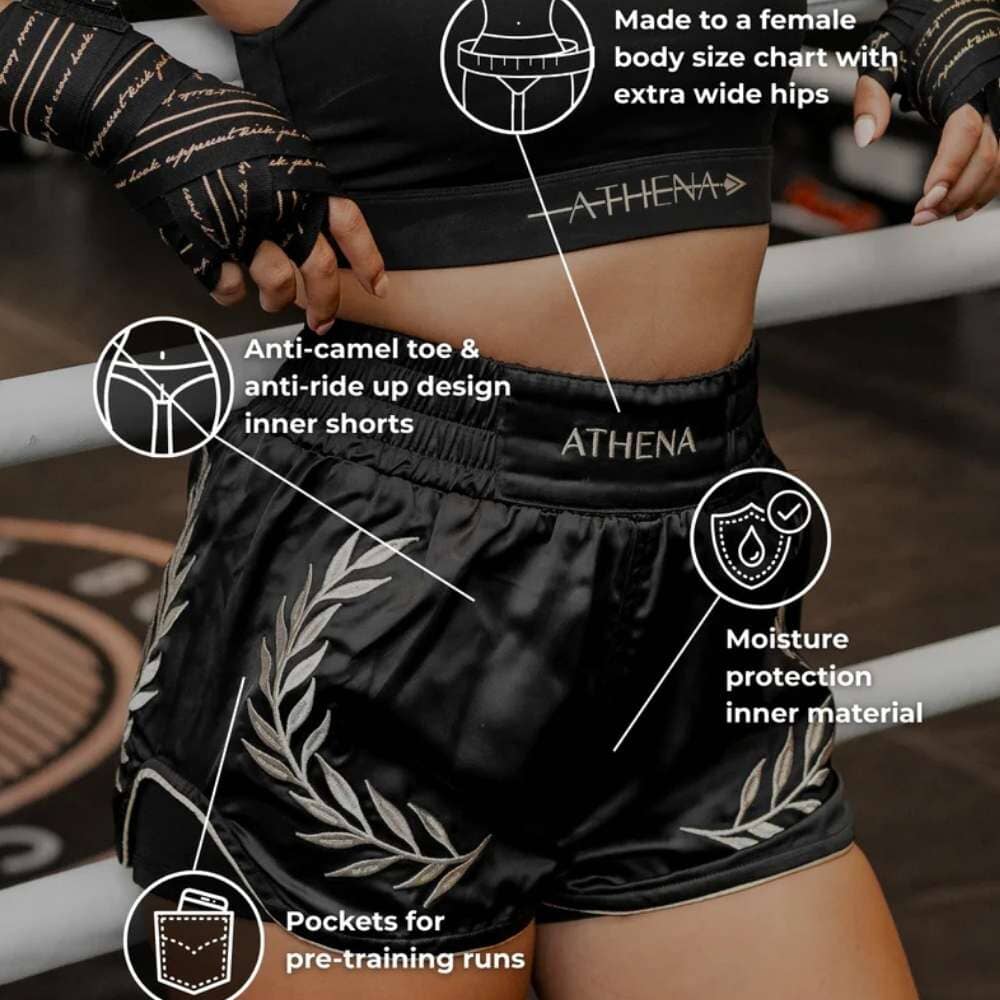 Athena Enyo Muay Thai Shorts Berry Muay Thai Shorts Athena 