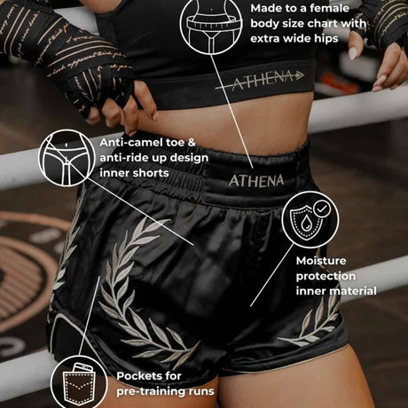 Athena Enyo Muay Thai Shorts Berry Muay Thai Shorts Athena 