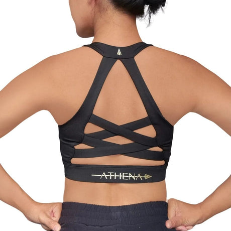 Athena Sports Bra V2 Black/Gold Sport Bras Athena 