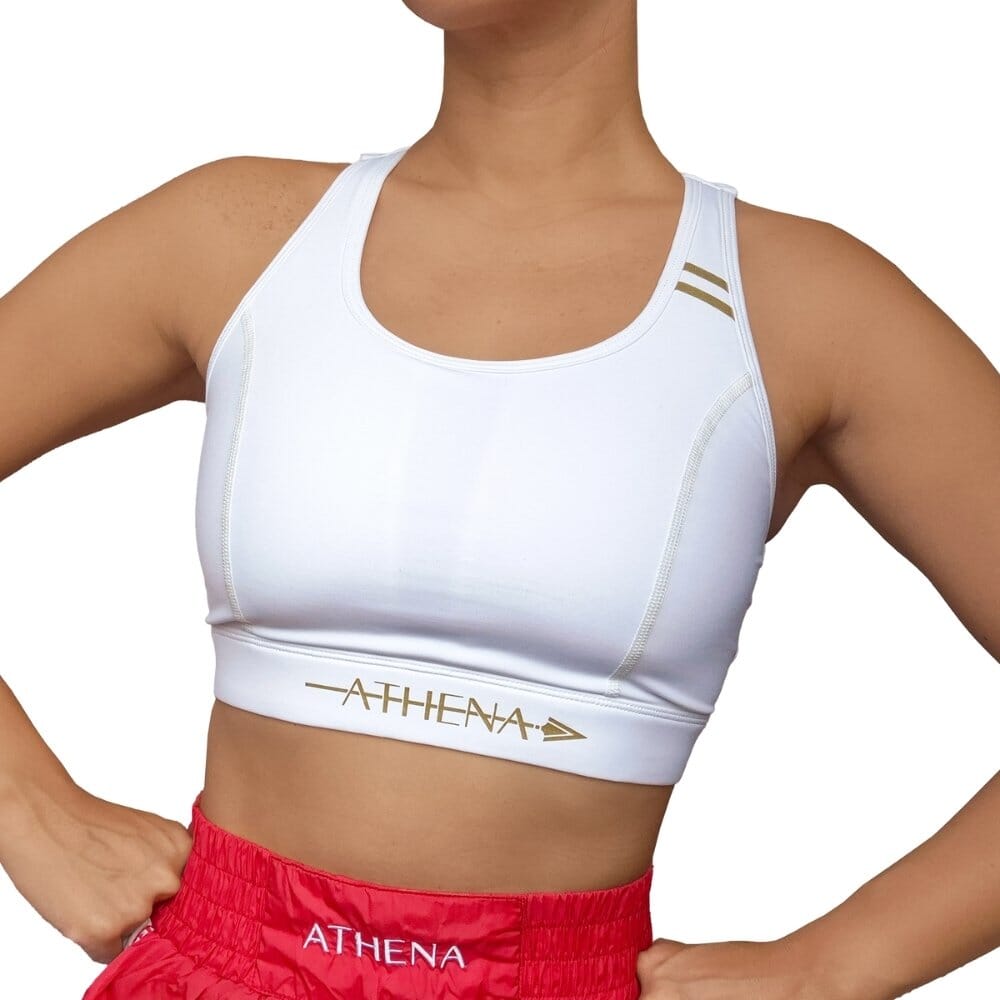 Athena Sports Bra V2 White/Gold Sport Bras Athena White/Gold Small 