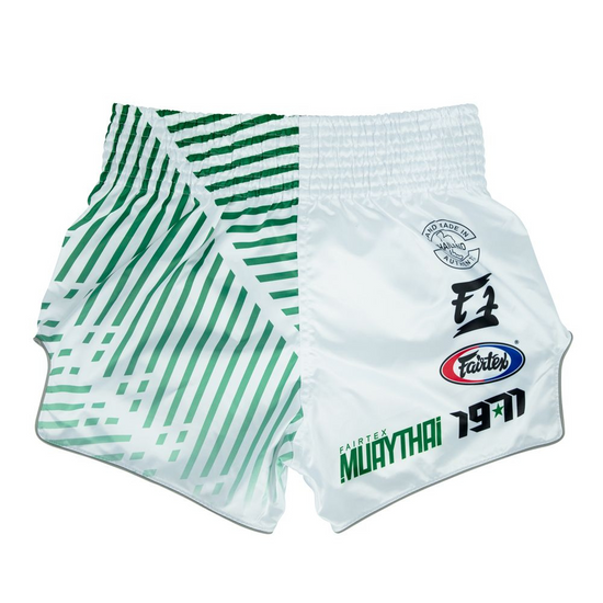 Fairtex BS1923 Muay Thai Shorts Racer White