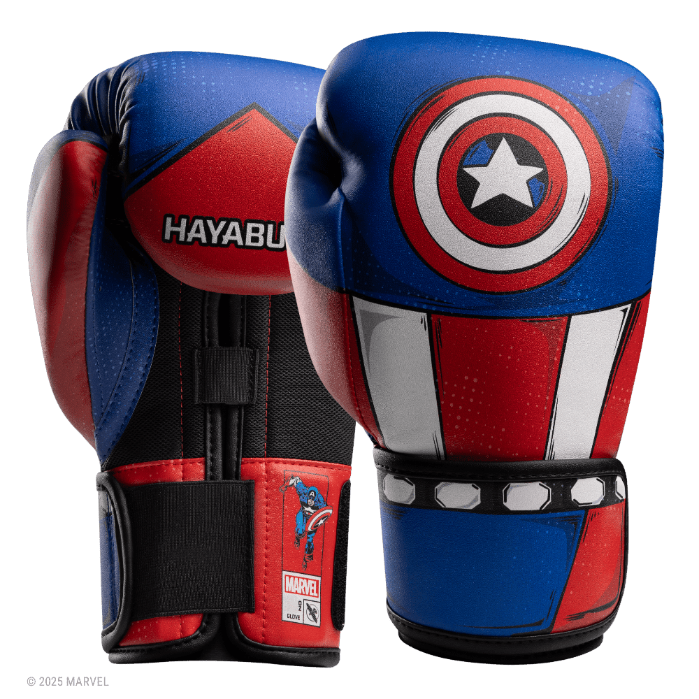 Hayabusa Marvel Classic Captain America Boxing Gloves Boxing Gloves Hayabusa Red/White/Blue 12oz 