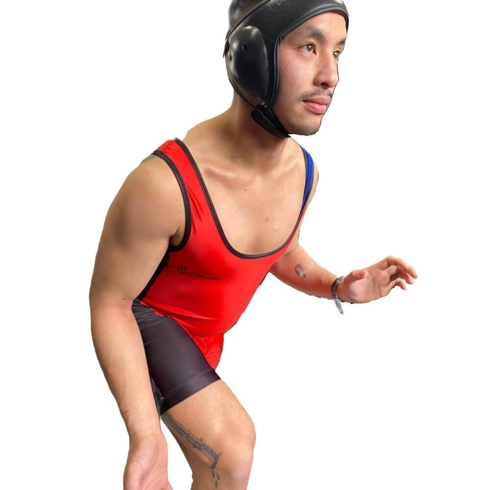 Cauliguard Reversible Wrestling Singlet Blue/Red Wrestling Uniforms Cauliguard 