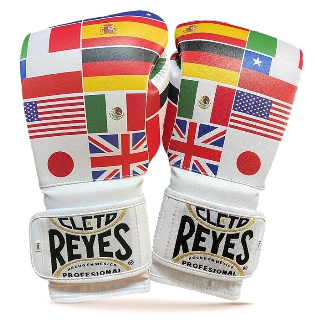 Cleto Reyes Global Punch Training Boxing Gloves White, front pair