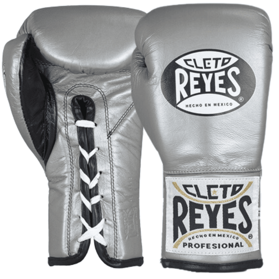 Cleto Reyes Official Safetec Gloves Boxing Gloves Cleto Reyes Silver 8oz 