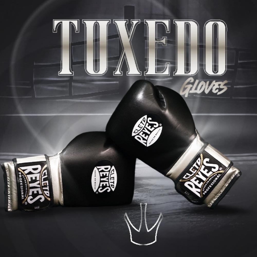 Cleto Reyes Tuxedo Boxing Gloves Black/Silver – MMA Fight Store