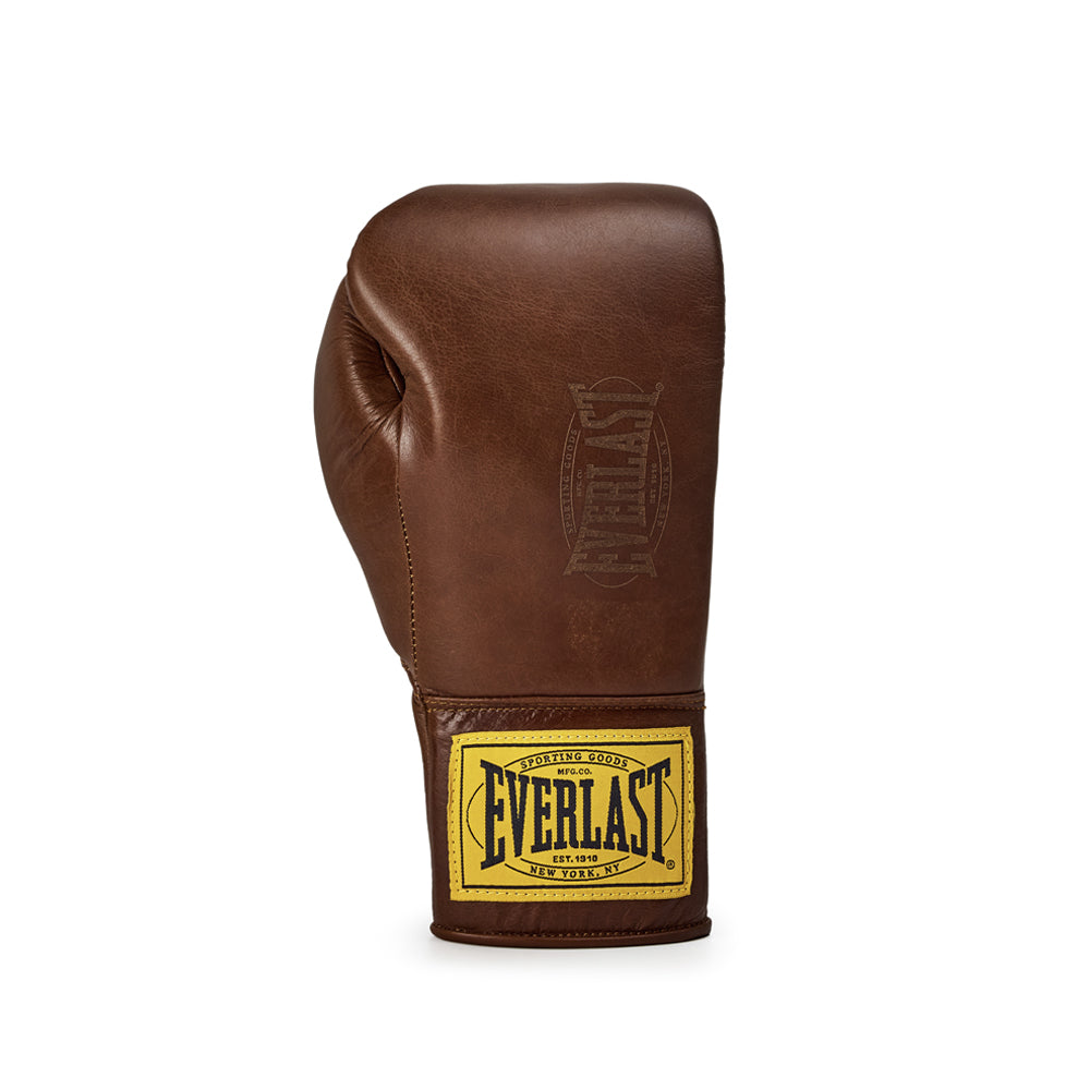 Everlast 1910 Pro Boxing Gloves Laced Boxing Gloves Everlast Black 12oz 