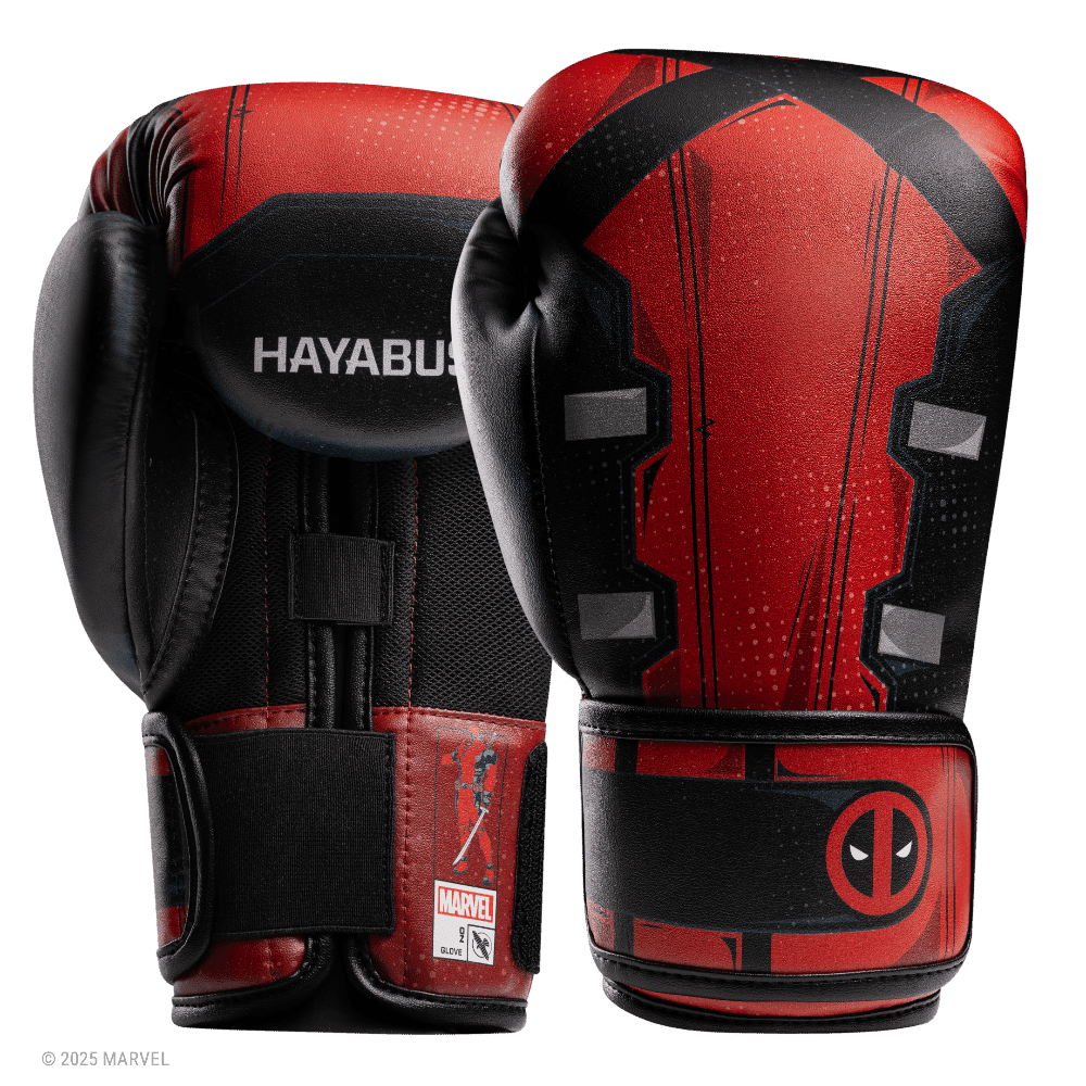 Hayabusa Youth Marvel Classic Deadpool Boxing Gloves Boxing Gloves Hayabusa Red/Black 6oz 
