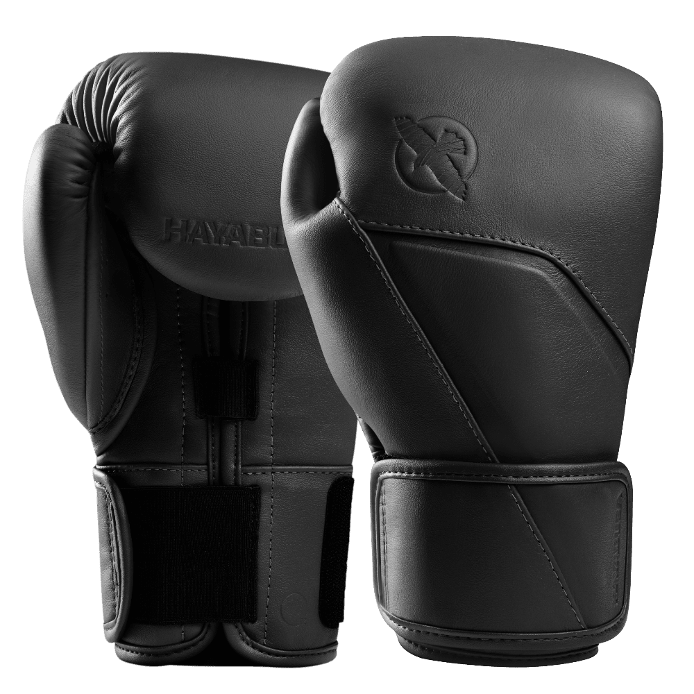 Hayabusa E1 Leather Boxing Gloves Black Boxing Gloves Hayabusa Black 12oz 