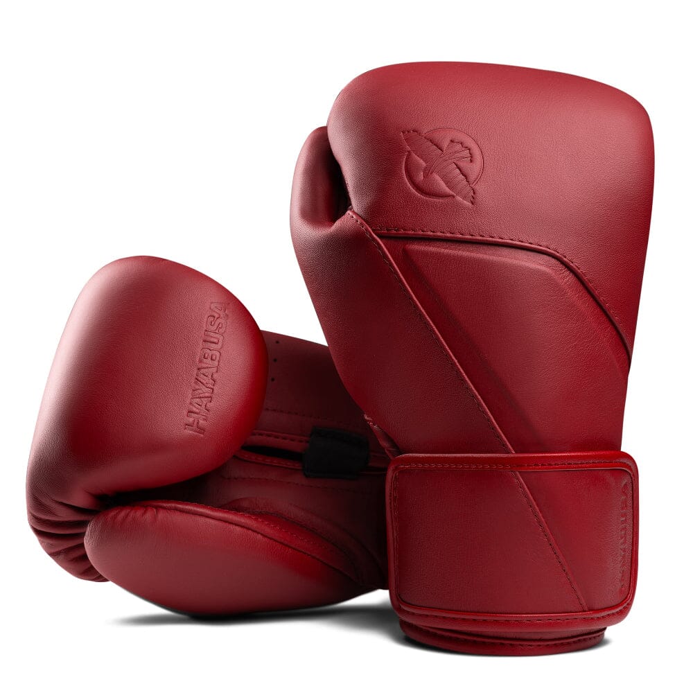 Hayabusa E1 Leather Boxing Gloves Red Boxing Gloves Hayabusa 