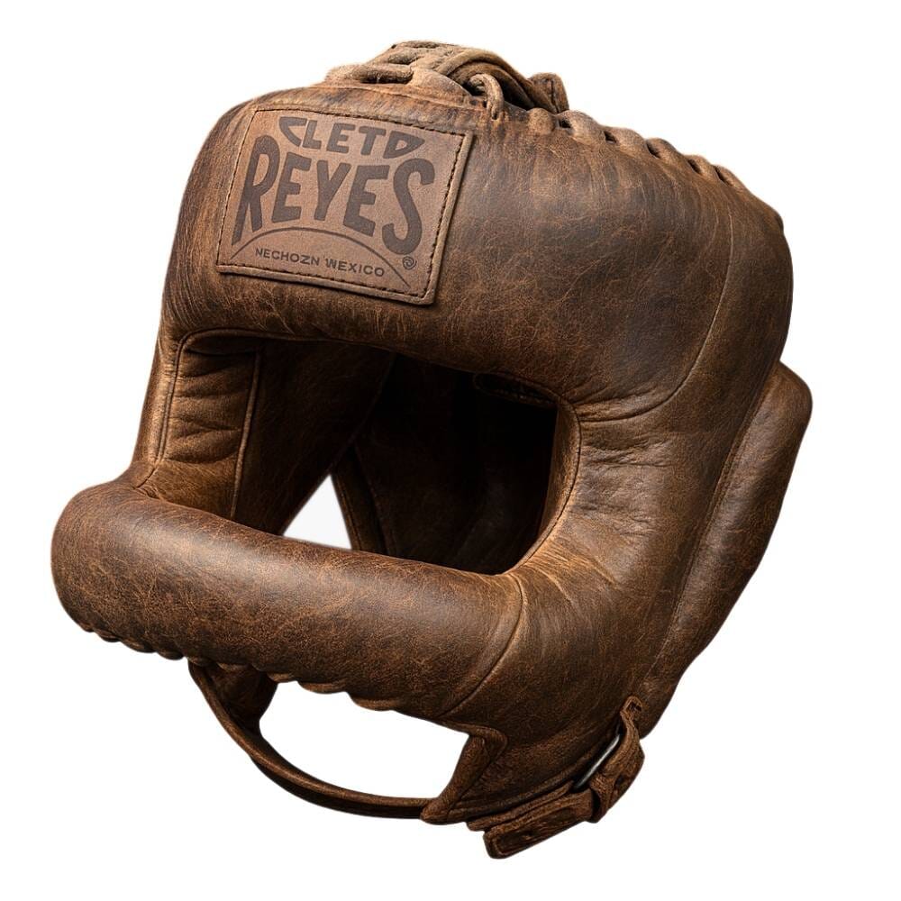 Cleto Reyes Redesigned Head Gear with Nylon Face Bar Vintage Edition Head Guards Cleto Reyes Brown One size 