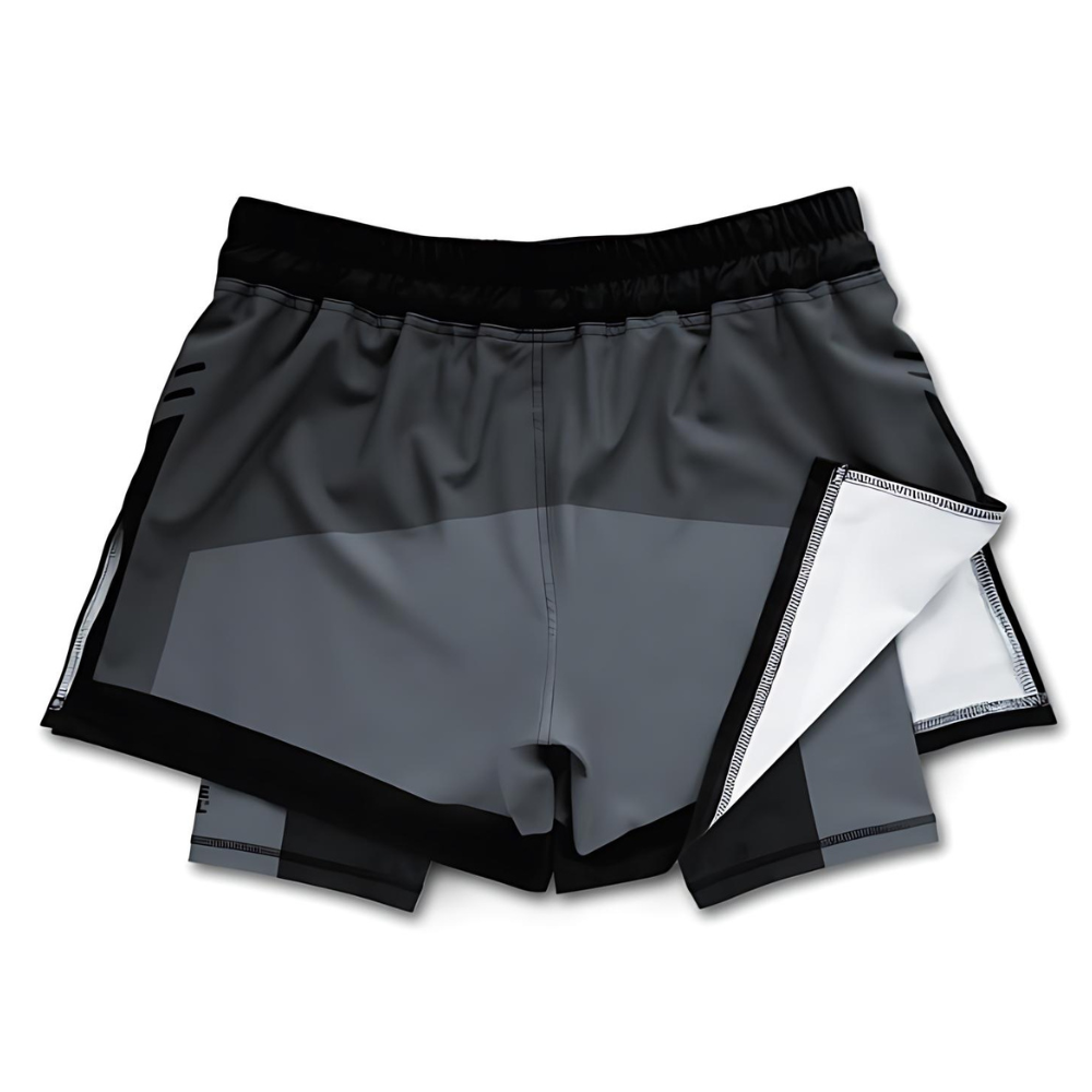 Engage Iron Grey 2-in-1 Fight Shorts