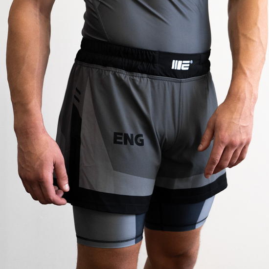 Engage Iron Grey 2-in-1 Fight Shorts