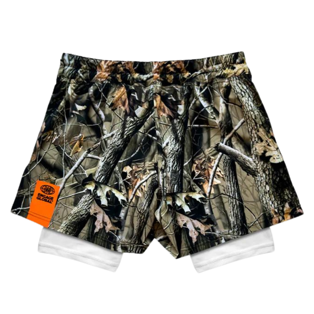 Engage Real Camo 2-in-1 Fight Shorts