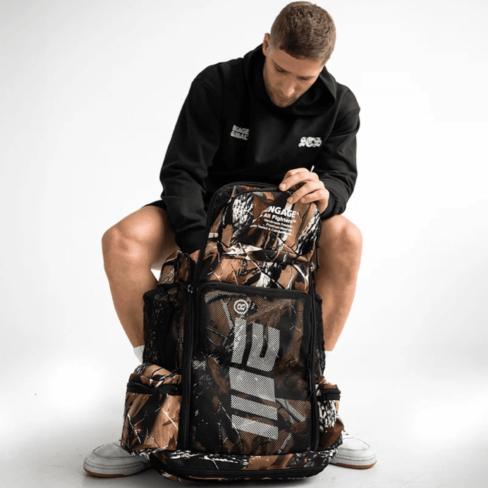 Engage Essential Athlete Backpack Real Camo Gym Bags Engage