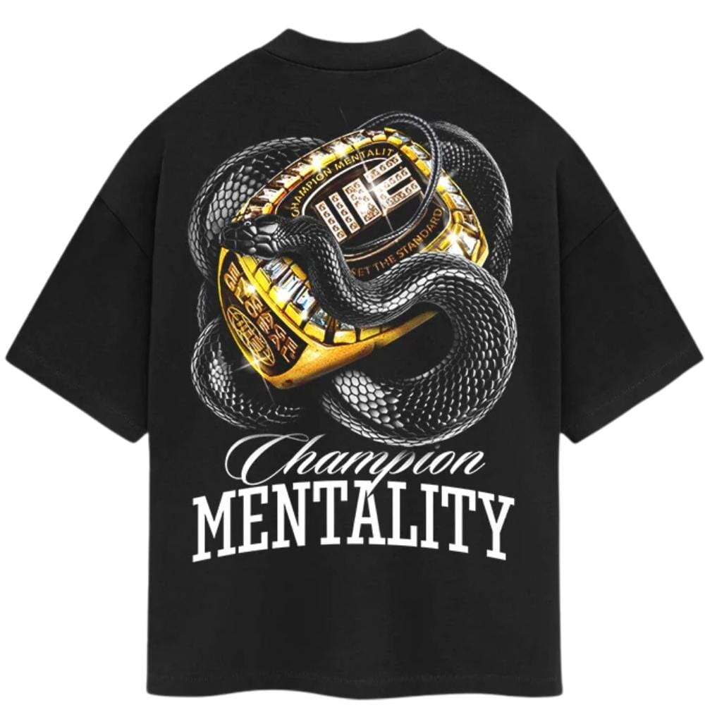 Engage 'Black Mamba' Oversized T-Shirt Black T-Shirts Engage Black Small 