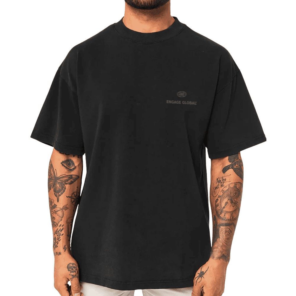 Engage Black Out Oversized T-Shirt T-Shirts Engage 