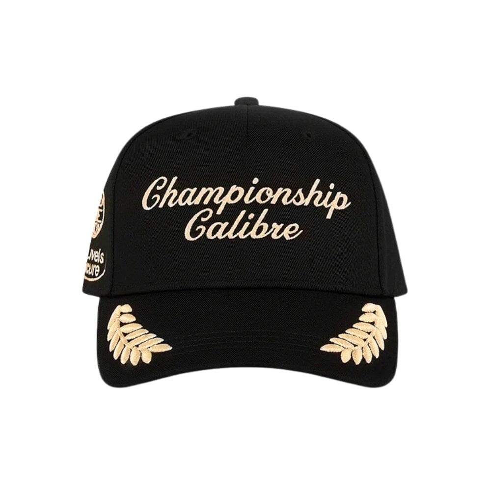 Engage Champion Calibre Snapback Hat Black/Gold Hats Engage Black/Gold One size 