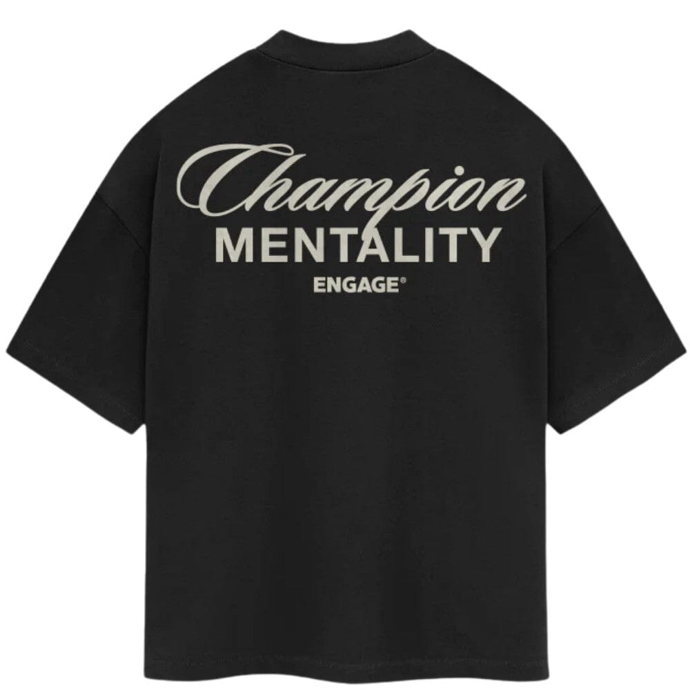 Engage Champion Mentality T-Shirt Black T-Shirts Engage Black Small 