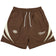 Engage Champion Mentality Track Shorts Brown/White Training Shorts Engage Brown/White Small 