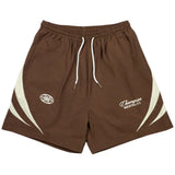 Engage Champion Mentality Track Shorts Brown/White