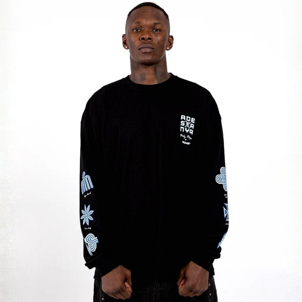 Engage Daily Paper x Adesanya Long Sleeve T-Shirt Black