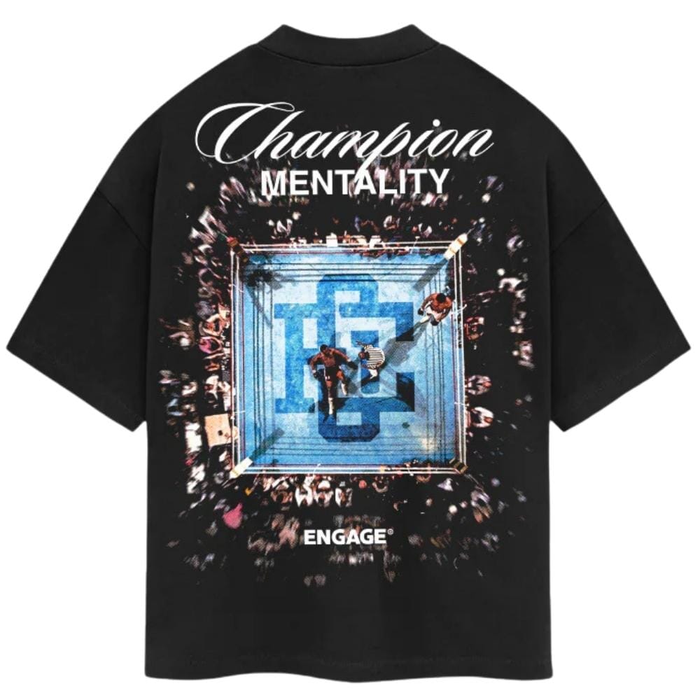 Engage Fight Night T-Shirt Black T-Shirts Engage Black Small 